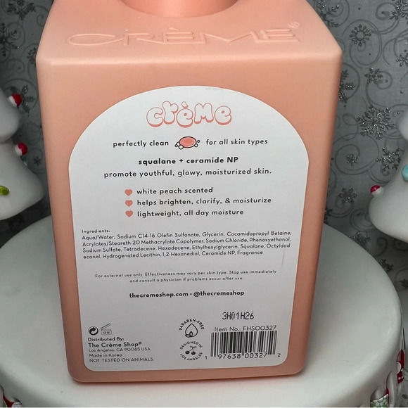 The Creme Shop White Peach Bliss Body Balm & Body Cleanser - Christmas - Picture 8 of 9